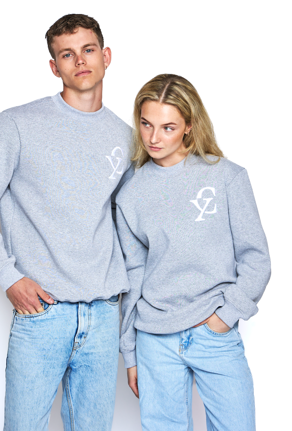 Puff Monogram Crewneck